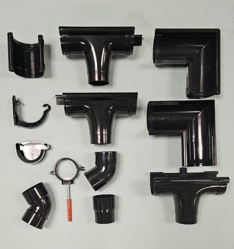 Half round guttering - half,