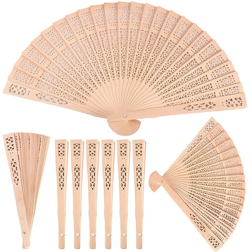 Wooden hand fan - fan, foldable