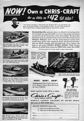 1951 chris craft - craft, runabout