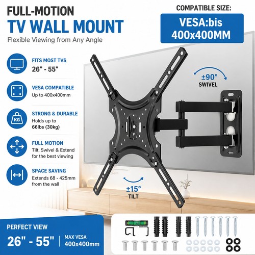 Full motion wall - motion, mount