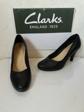Clarks Slip on Leather Heels