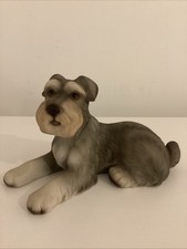 HHH Schnauzer Harvey Knox Puppy Dog Ornament / Figurine Laid Down