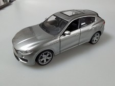 Burago Diecast Model Car Maserati Levante Silver 1:24 Scale Collectible