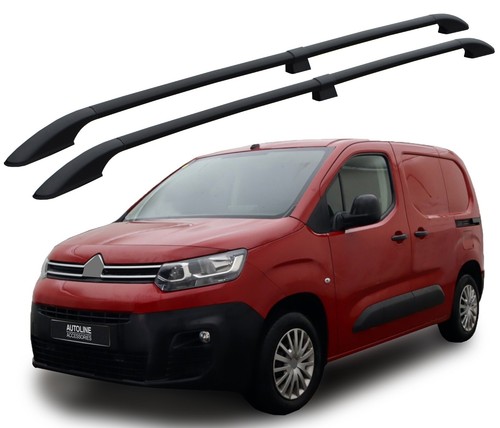 Black aluminium roof bars - aluminium,
