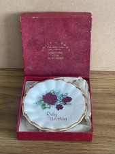 Vintage Ruby Wedding Dish