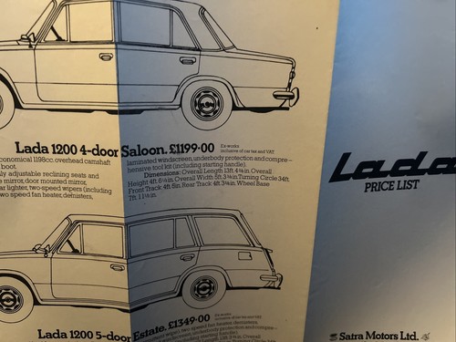Lada 1975 dealers range - 1975,