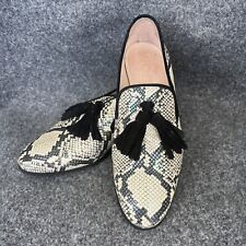 Wonders shoes size 39 iridescent snake skin slip on tassel loafers slip on 