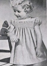 1950s Smocked Dress Babydoll Smocking Flower girl Bestway 329 Sewing Pattern