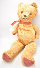 Vintage 1940s Mohair Teddy Bear – Fully Jointed, Wood Wool Stuffed – 54cm