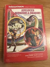 Intellivision Advanced Dungeons & Dragons Boxed With Manual & Overlays