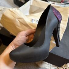 Melissa & Karl Lagerfeld Black & Pink Ice Cream Shoes, Size 3, USA 5, EUR 35/36