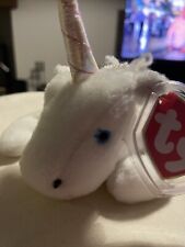 TY Beanie Babies - Mystic The Unicorn With Tag - 1993 Vintage PVC Pellets New