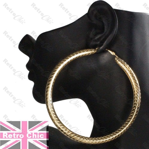 Giant hoop earrings 10cm - 4",