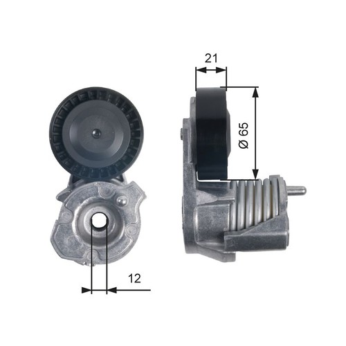 Gates auxiliary belt tensioner - auxiliary,