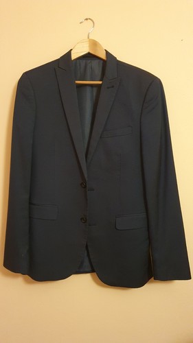 Men navy blue suit - navy, blazer