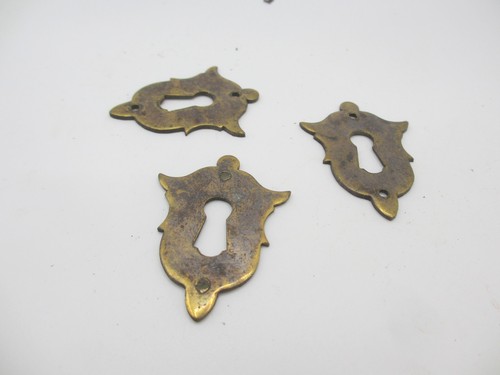 Vintage brass escutcheon - vintage,