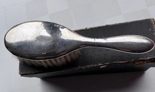 Vintage solid silver Hairbrush, Birmingham hallmark 1946