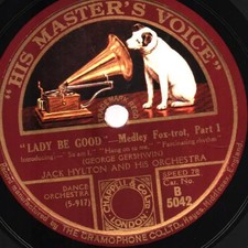 SCHELLACK Jack Hylton And His Orchestra Lady Be Good His Masters Voice