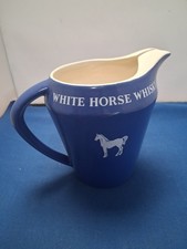 Vintage blue White horse