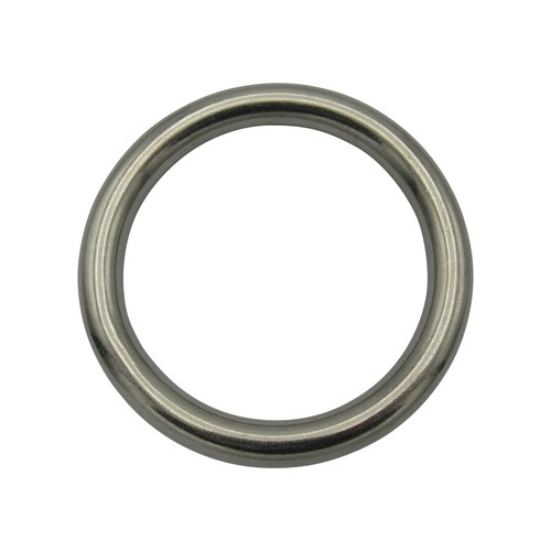 Stainless steel round ring 6mm - stainless,