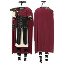 Mens & Womens Roman Gladiator Spartan Halloween Costume Fancy Dress Cosplay