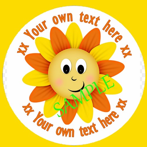 Flower theme stickers party