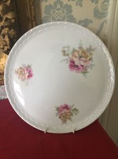 LARGE G. LABESSE LIMOGES FOUNE VOLUTE 31CM CIRCULAR PLATE/PLATTER