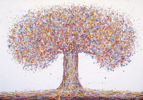 159x112cm original big tree - 159x112cm,