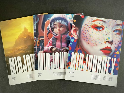 Midjourney magazine issue to - magazine, 1