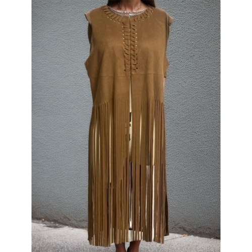 Women tassels sleeveless - s,
