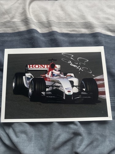 Jenson button hand signed 12x8 - hand,