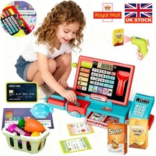Children's Toy Cash Register - Pretend and Play Kid's Till with Play Money NEW