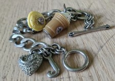 Rare Juicy Couture Charm Bracelet With Two Charms!