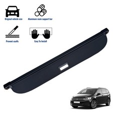 FOR VW VOLKSWAGEN TOURAN RETRACTABLE PARCEL SHELF BOOT LOAD COVER TRIM 2009-2015