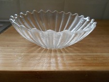 Dartington Crystal Ribbed Lotus Cut Dessert / Fruit Bowl