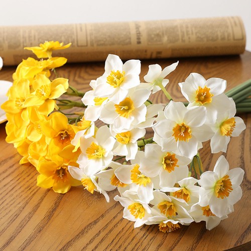 2pcs artificial yellow orchid - yellow,