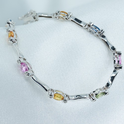 18ct white gold multi colour - white,