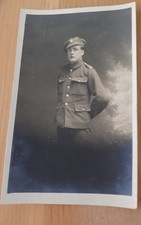 Vintage Postcard Military Uniform Soldier