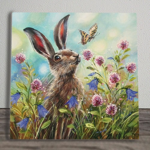 Hare butterfly ceramic - hare,