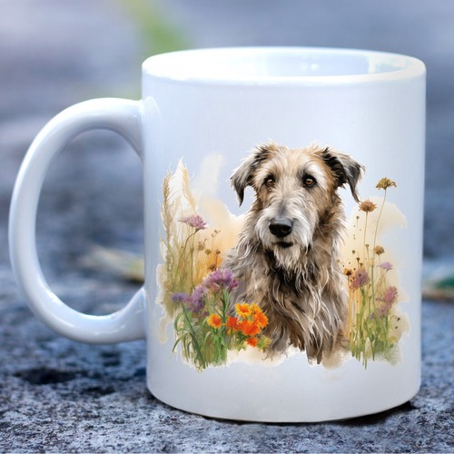 Pet dog mug watercolour - dog,