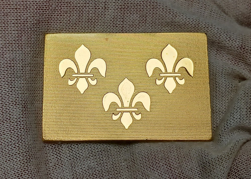 Flag france gold - of, silver