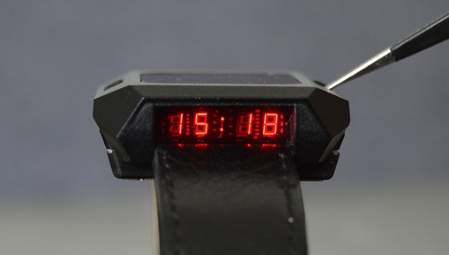 Vintage led watch black - led,