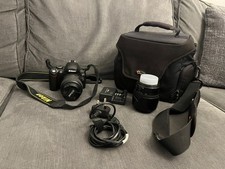 Nikon D60 DSLR Camera with 18-55mm & 55-200mm Lenses + Charger & Bag