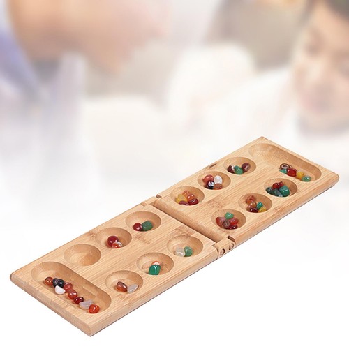 Wood mancala board game - wood,