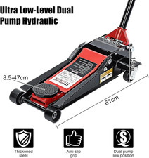 3T Hydraulic Trolley Jack Low
