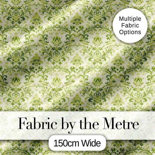 Light green vintage damask - green,