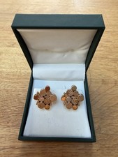 18ct / 18k Gold Modernist Cufflinks 19.14g – Birmingham Hallmark – Vintage Style