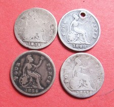 4 x Victorian groats (4d's) -
