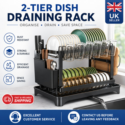 Tier dish drainer rack - tier,