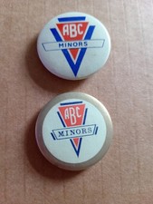 Vintage ABC Minors Cinema 1950's  (Childrens Club) Badges